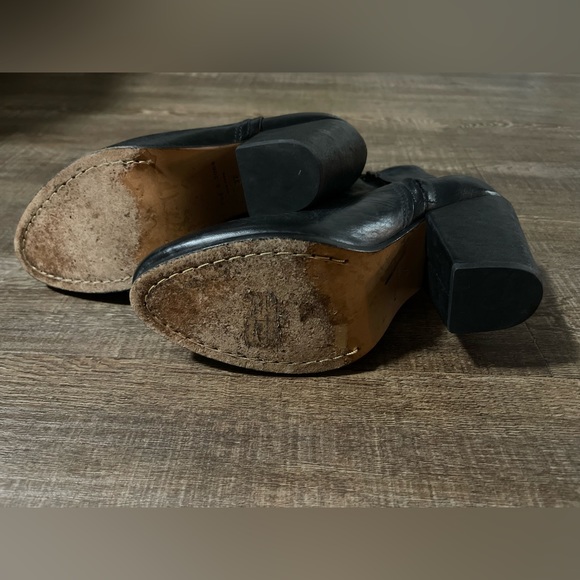 Rag & Bone Black Leather Ankle Boots - Size US 7 - Picture 6 of 7